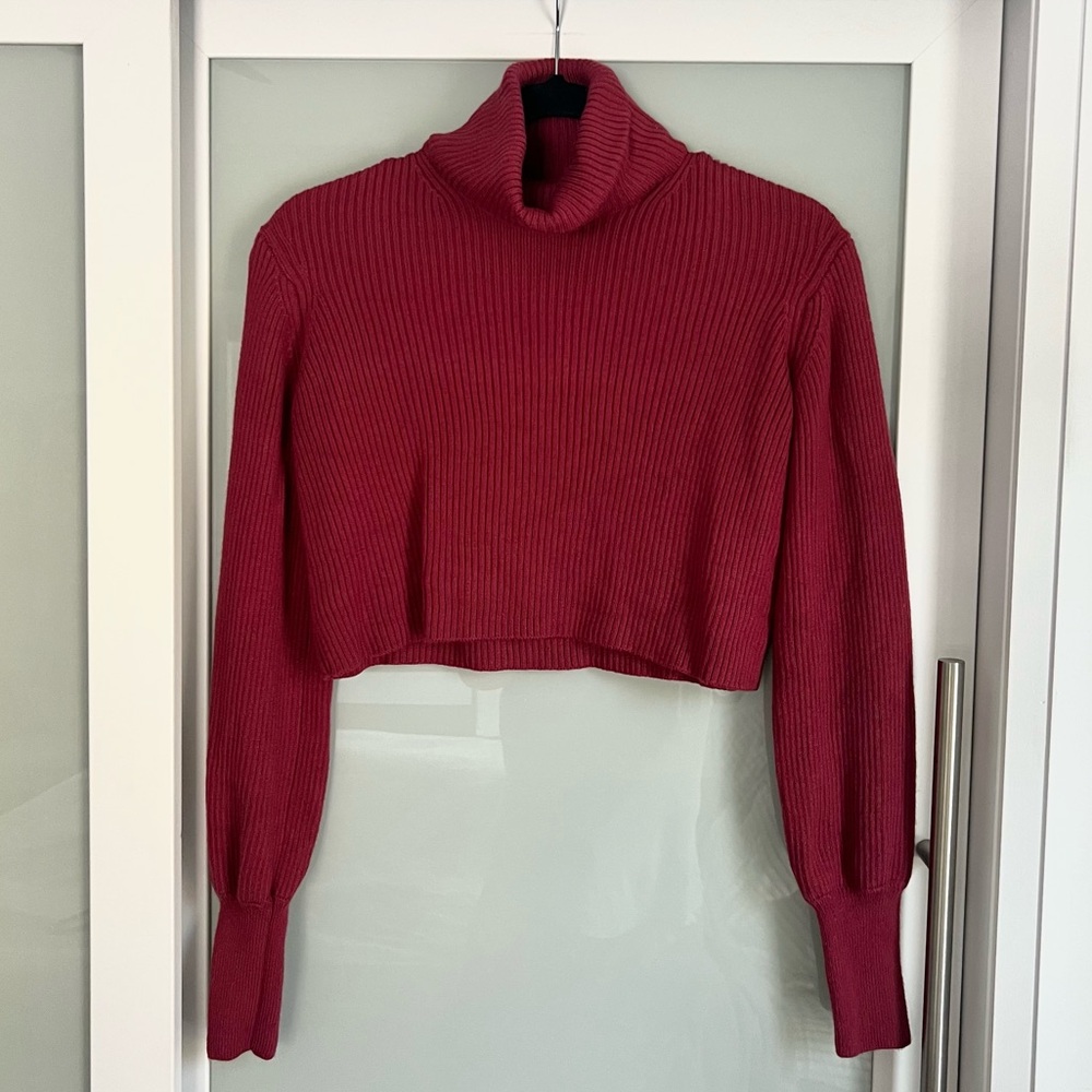 133 - Wilfred Aritzia Women’s Rebecca Turtleneck Merino Wool Turtleneck Sweater - Picture 8 of 11